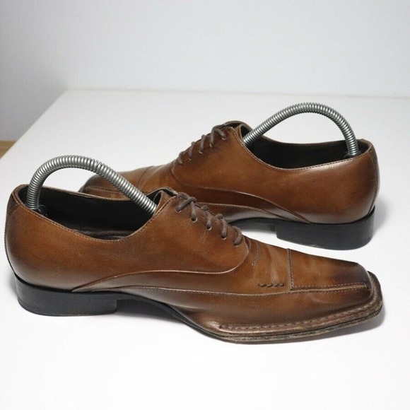 delarentis Shoes Cuoio Delarentis Leather Brogue Shoes